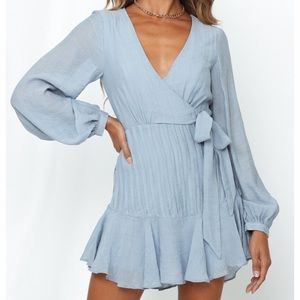 Hello Molly Two in the Front Seat Dress Blue